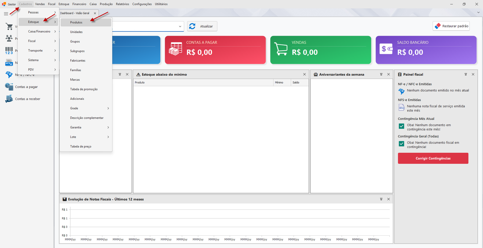 Produto — Preços e markup