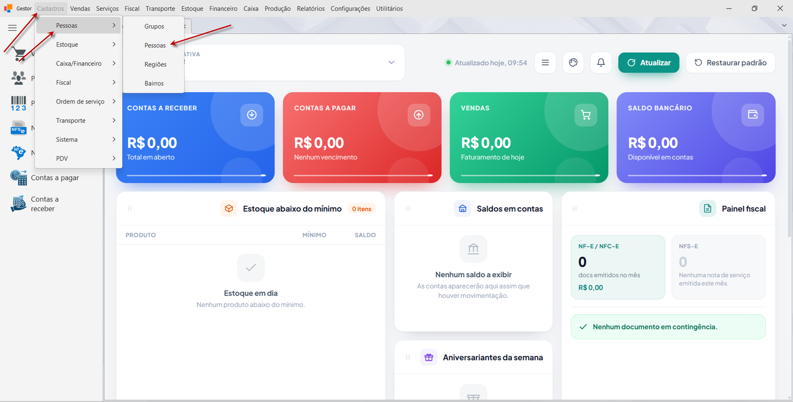 Cliente — referências