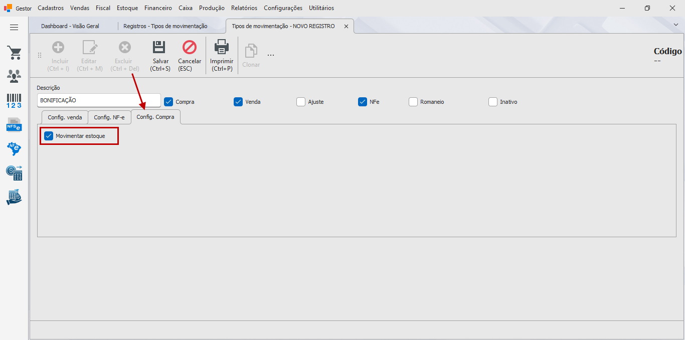 Aba Config. Compra