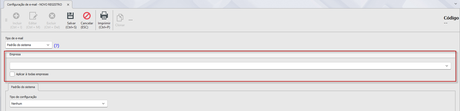 Configuração de Email (SMTP / SendGrid)